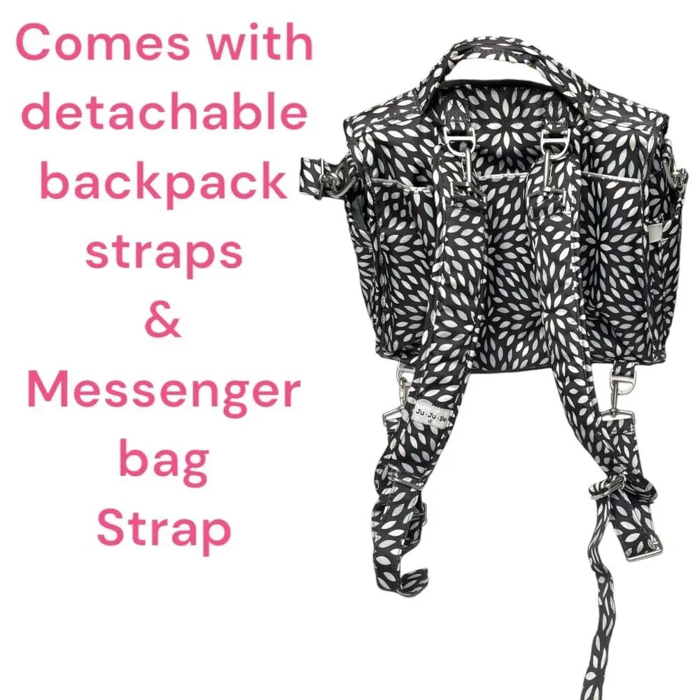 JuJuBe B.F.F. Platinum Petals Diaper Bag Backpack